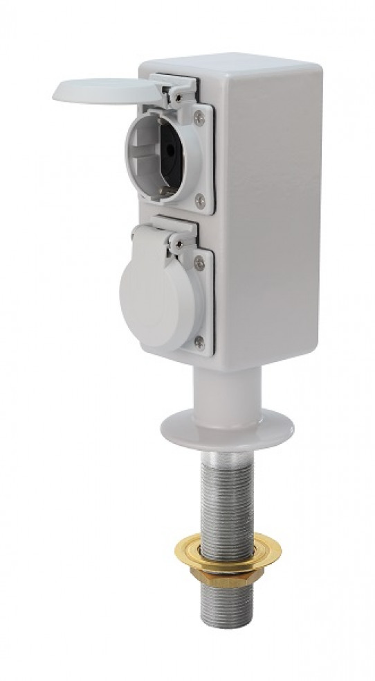 Electric socket with two gang Schuko