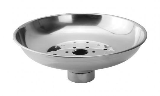Eyewash bowl in stainless steel