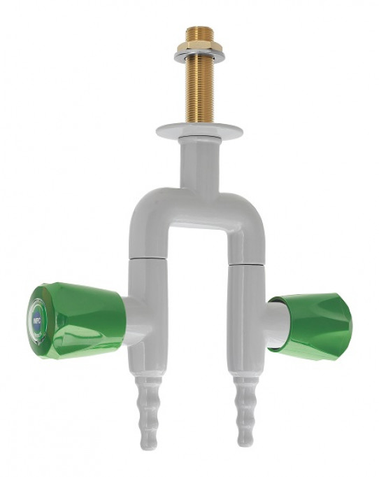 Two way opposite taps for water, pendant mounted